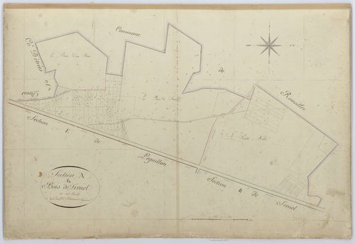 Francières - Cadastre napoléonien, section A