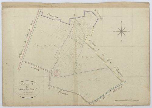 Francières - Cadastre napoléonien, section B