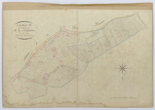 Francières - Cadastre napoléonien, développement de la section D