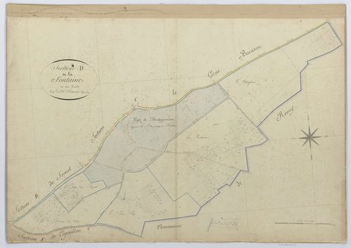 Francières - Cadastre napoléonien, section D