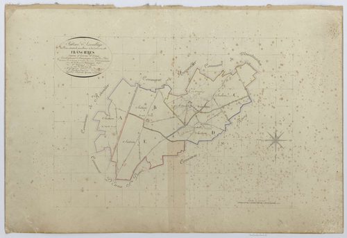 Francières - Cadastre napoléonien, tableau d'assemblage