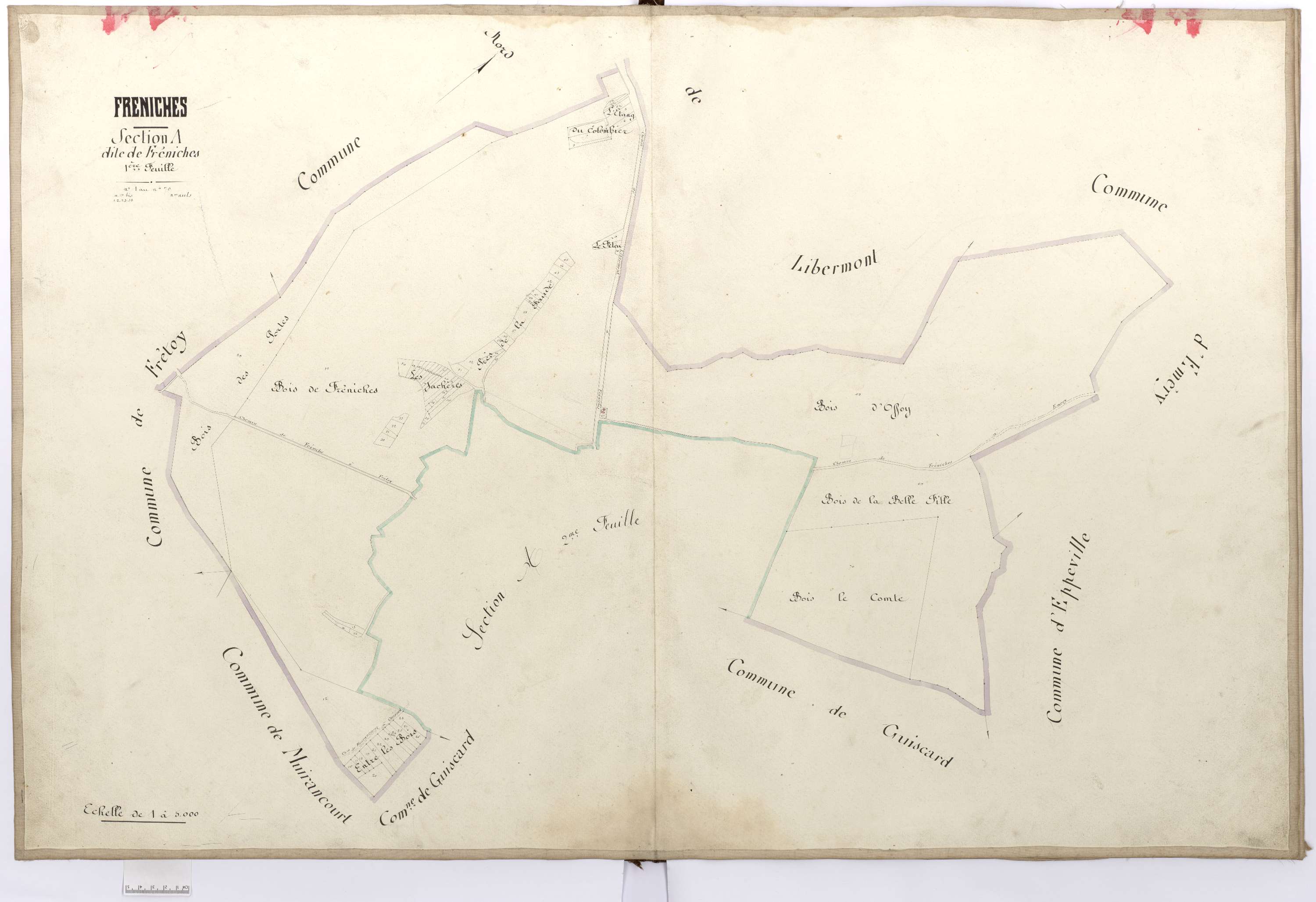 Fréniches - Cadastre napoléonien, section A1
