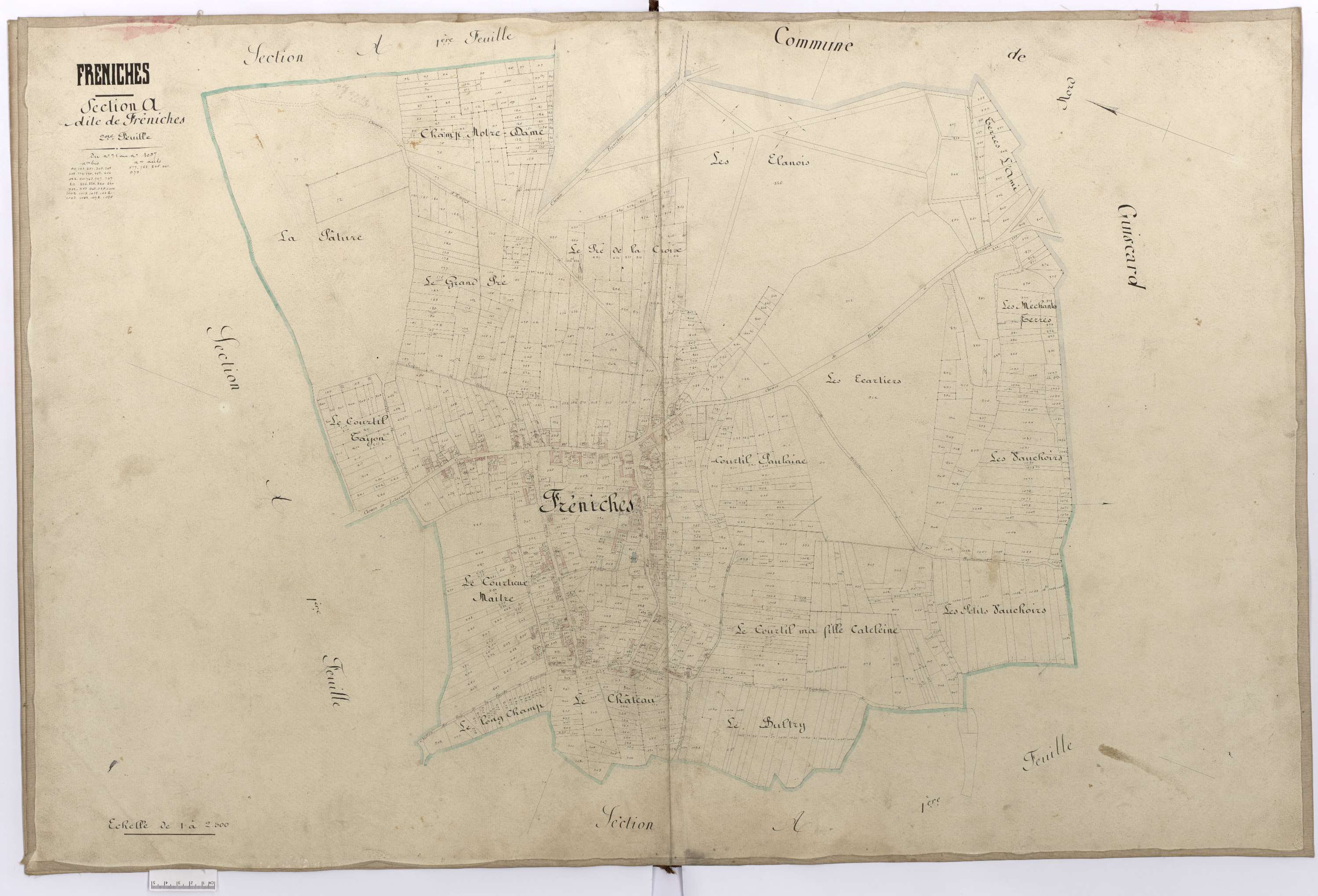 Fréniches - Cadastre napoléonien, section A2