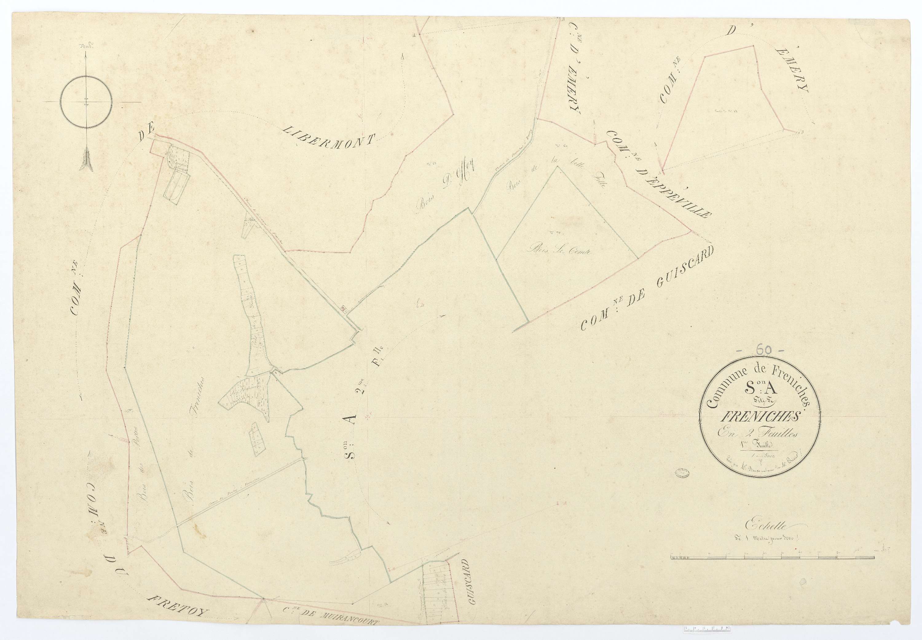 Fréniches - Cadastre napoléonien, section A1