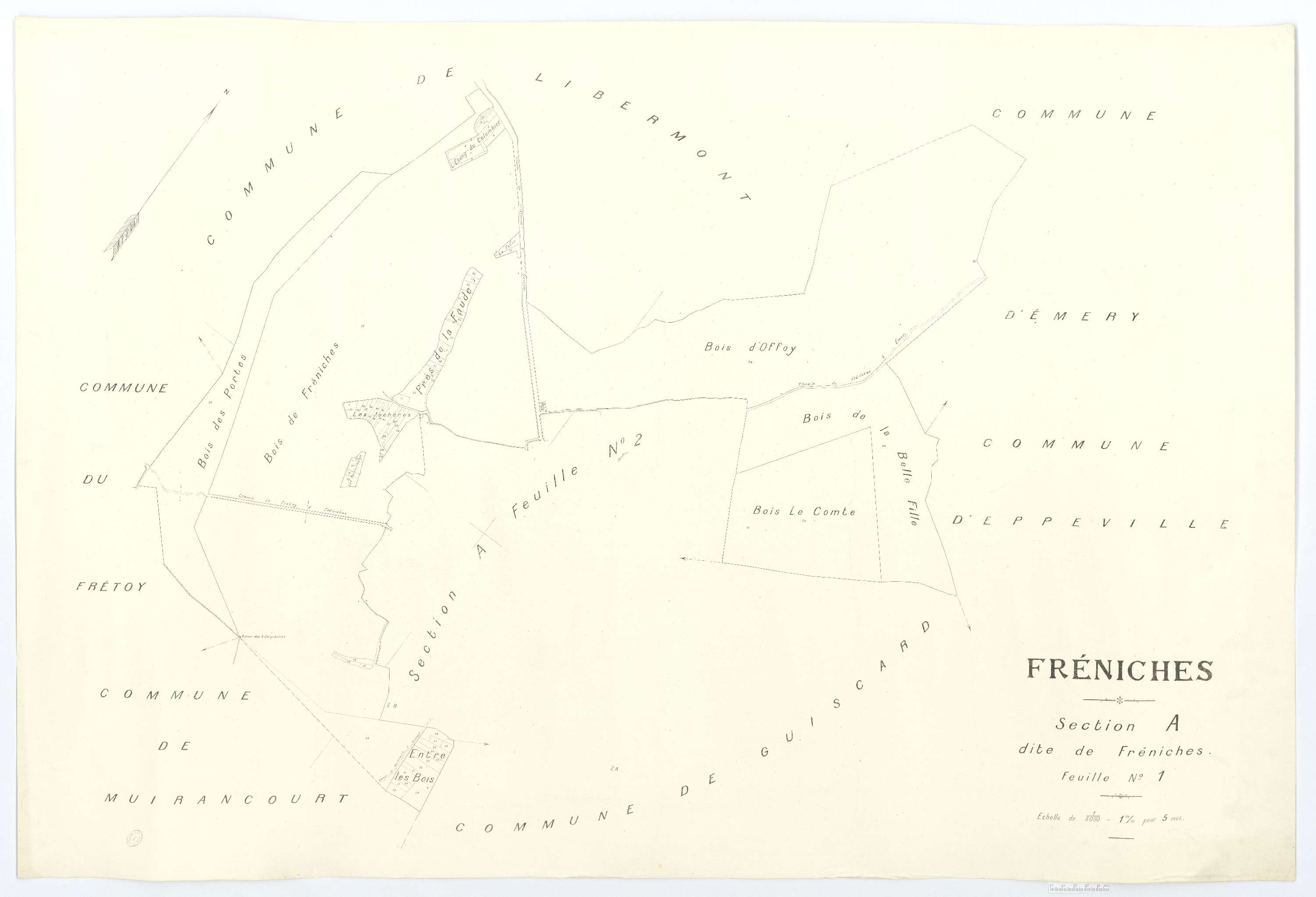 Fréniches - Cadastre napoléonien (copie), section A1