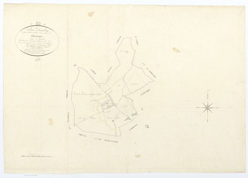 Fréniches - Cadastre napoléonien, tableau d'assemblage