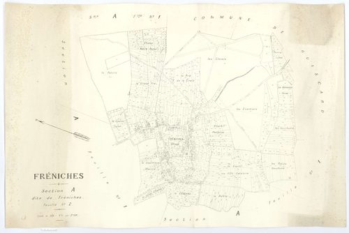 Fréniches - Cadastre napoléonien (copie), section A2
