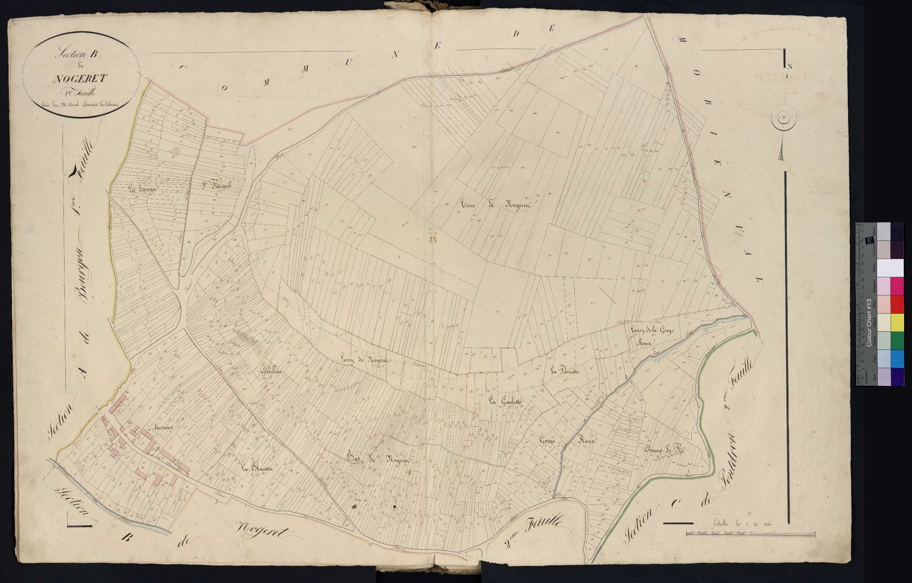 Fresnoy-la-Rivière - Cadastre napoléonien, section B1