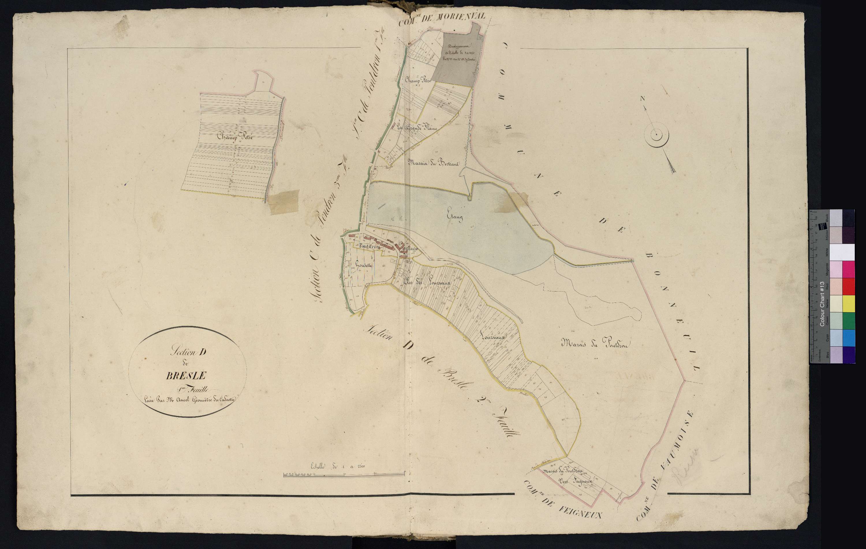 Fresnoy-la-Rivière - Cadastre napoléonien, section D1