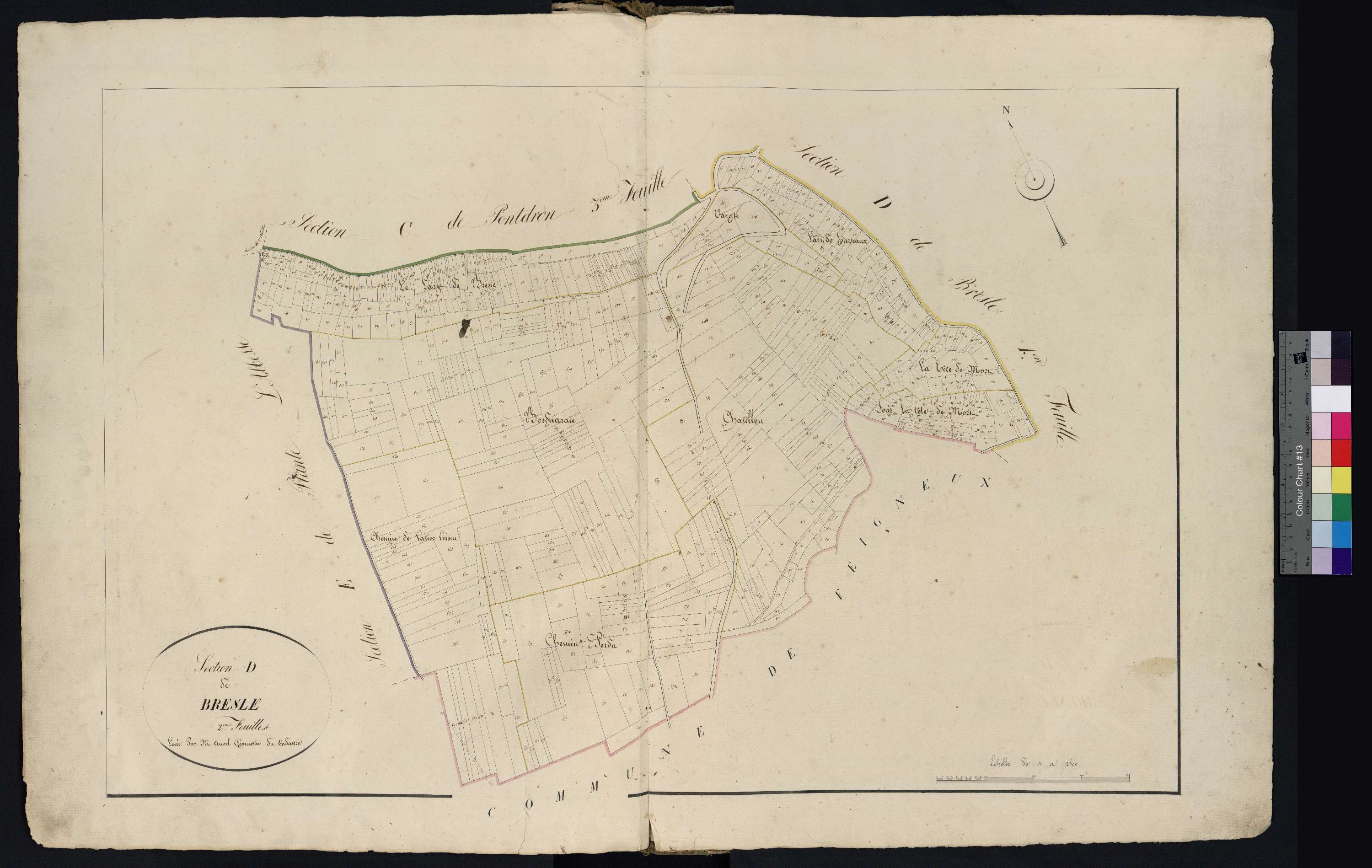 Fresnoy-la-Rivière - Cadastre napoléonien, section D2