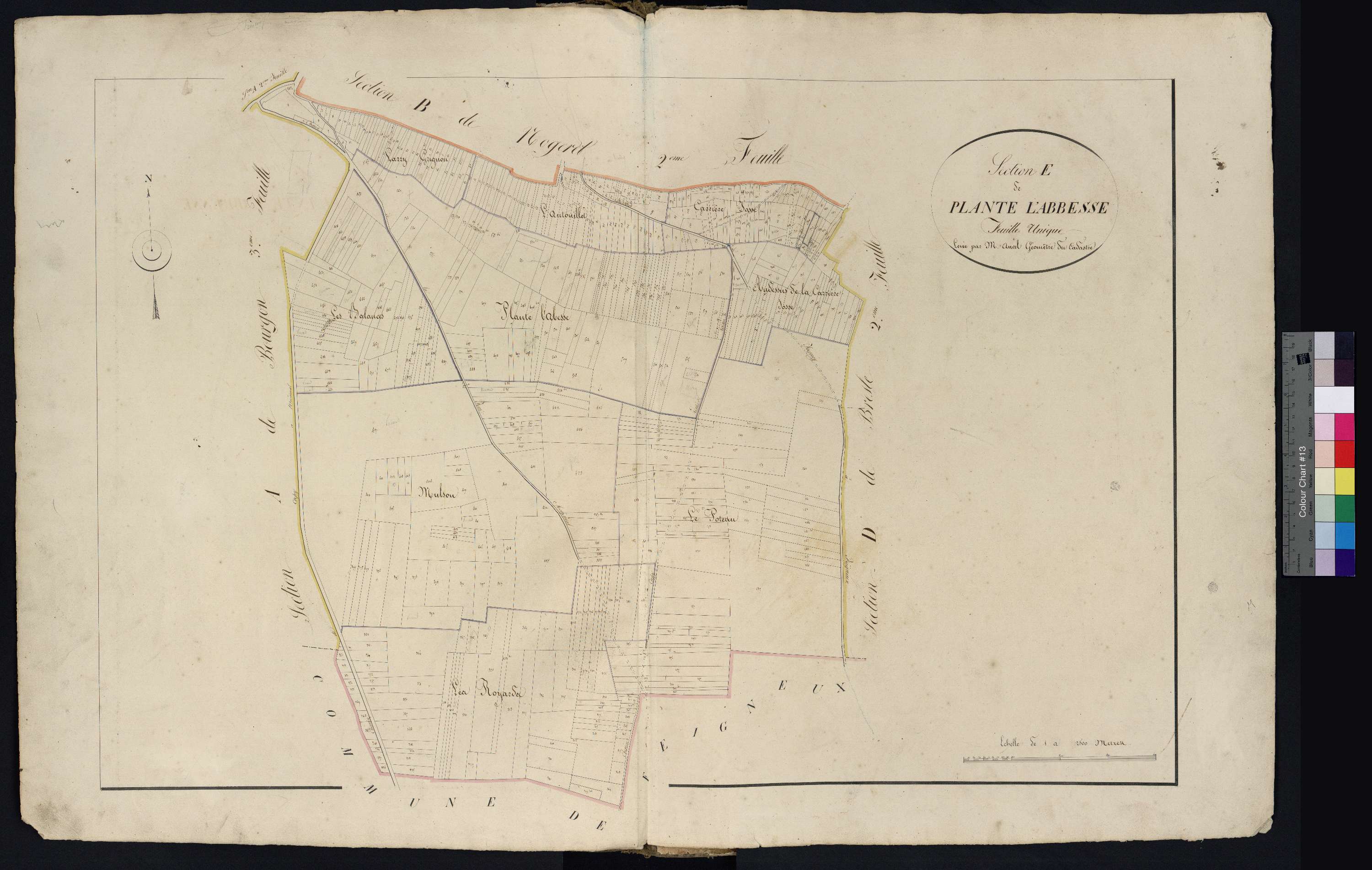 Fresnoy-la-Rivière - Cadastre napoléonien, section E