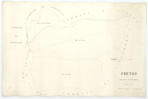 Frétoy-le-Château - Cadastre napoléonien (copie), section A1