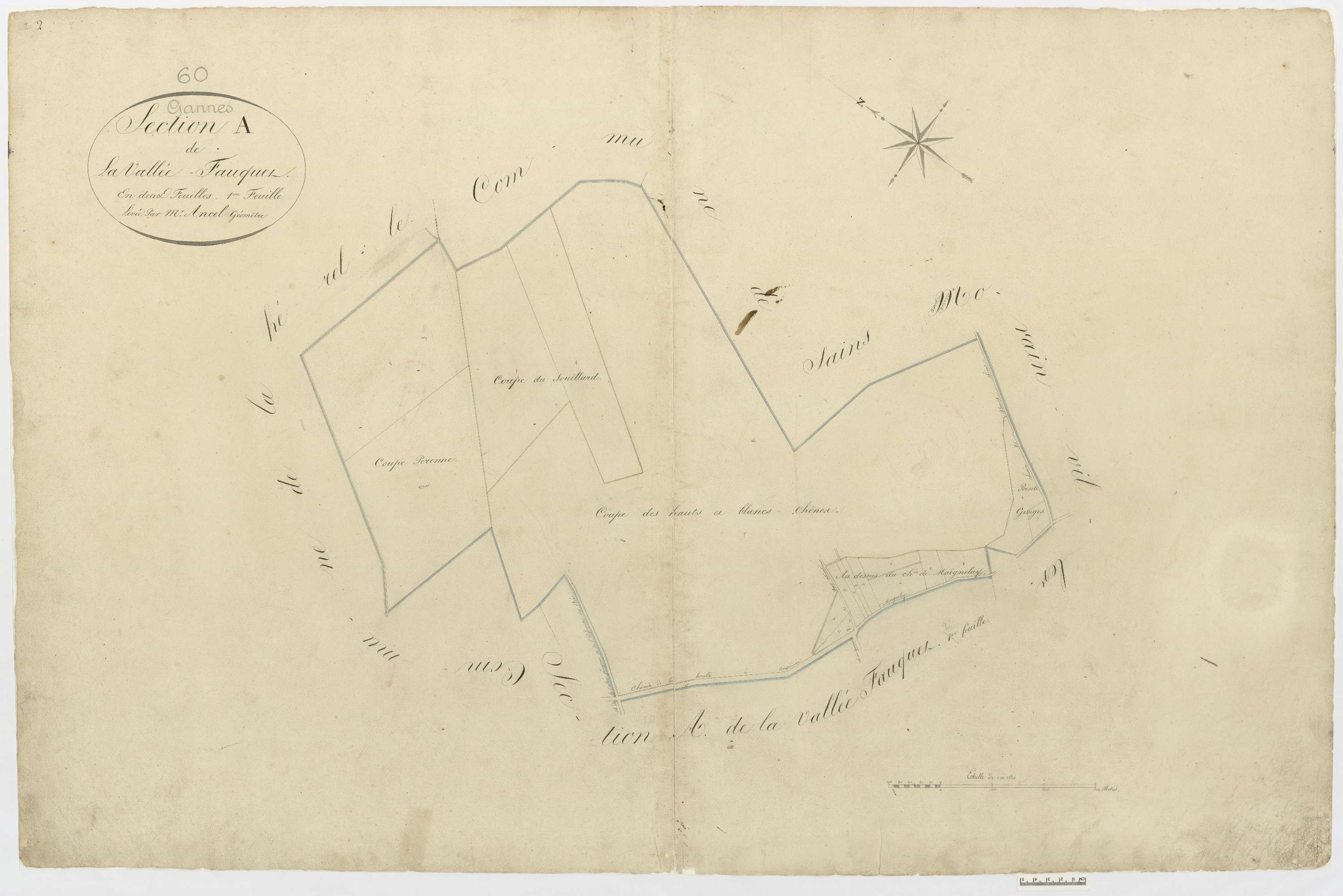 Gannes - Cadastre napoléonien, section A1