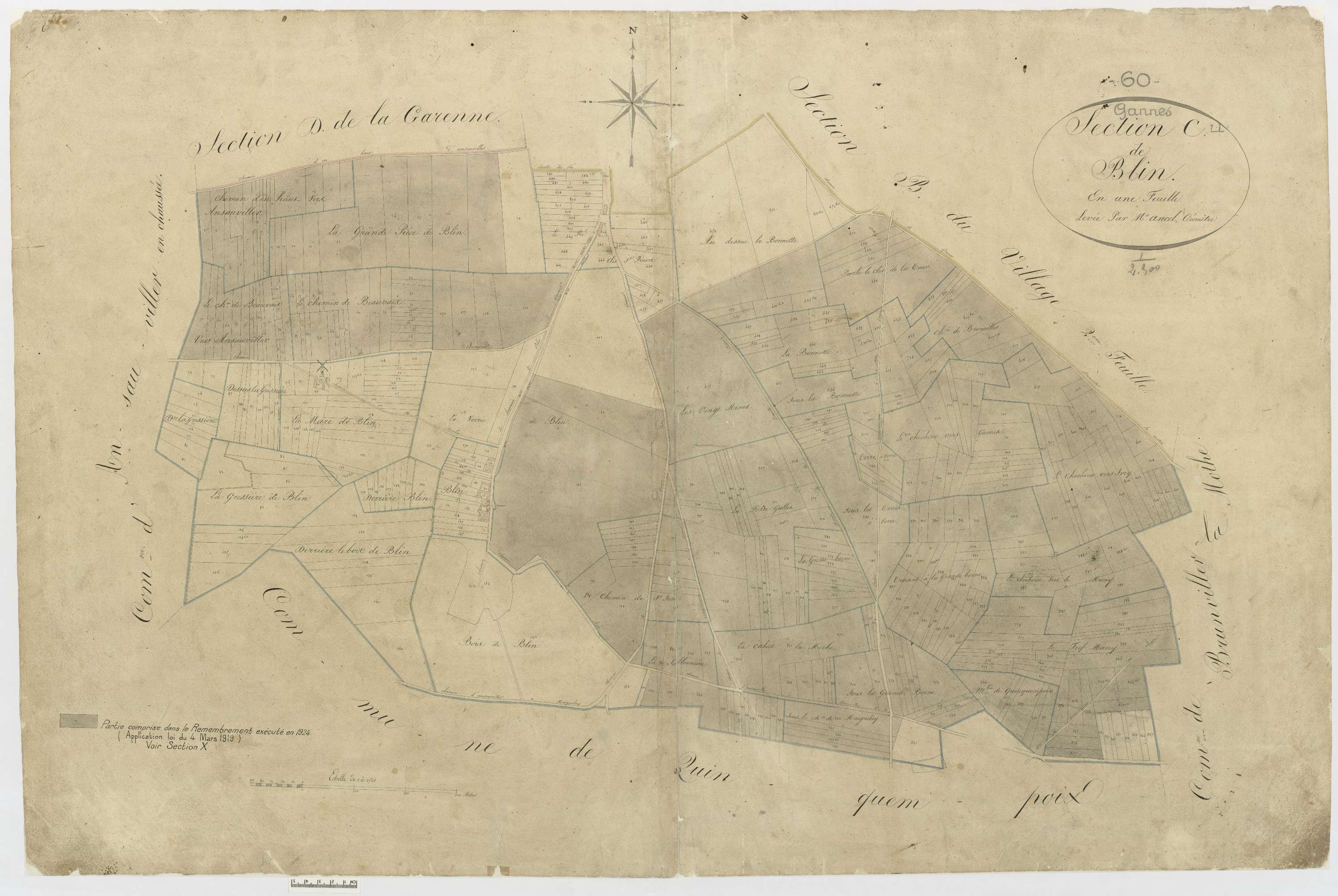 Gannes - Cadastre napoléonien, section C