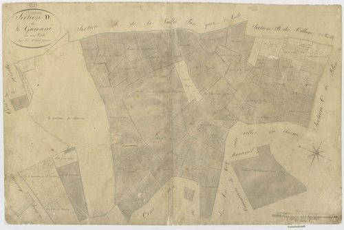 Gannes - Cadastre napoléonien, section D