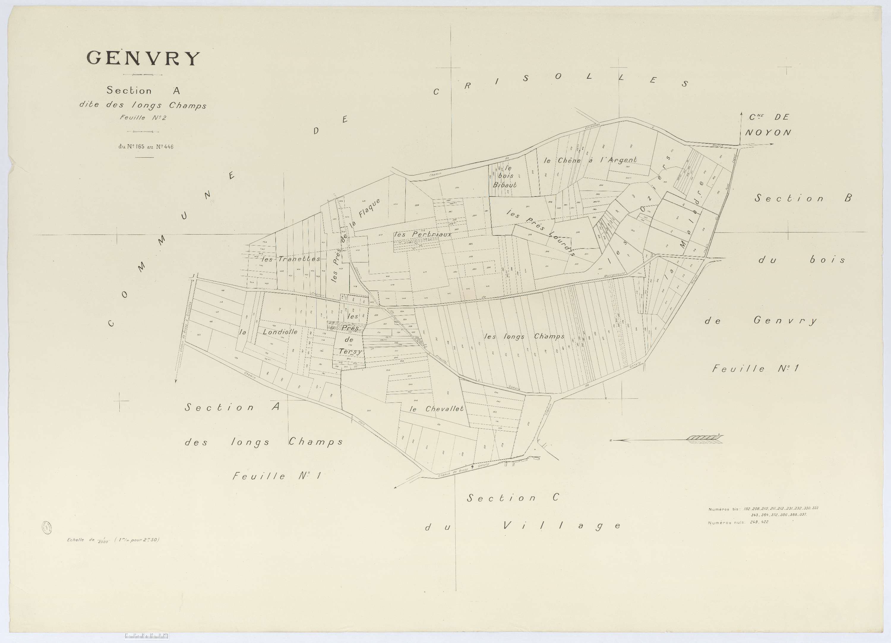 Genvry - Cadastre napoléonien (copie), section A2