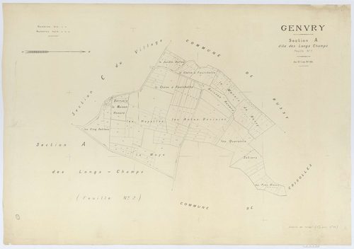 Genvry - Cadastre napoléonien (copie), section A1