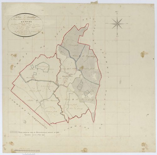 Genvry - Cadastre napoléonien (copie), tableau d'assemblage