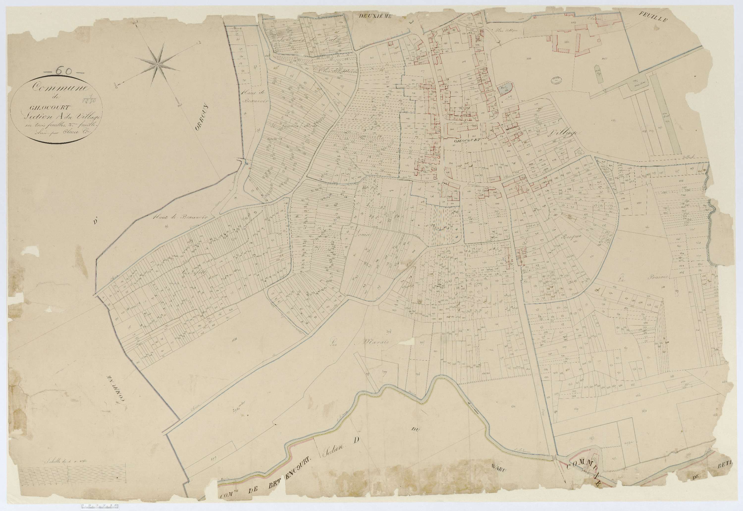 Gilocourt - Cadastre napoléonien, section A3