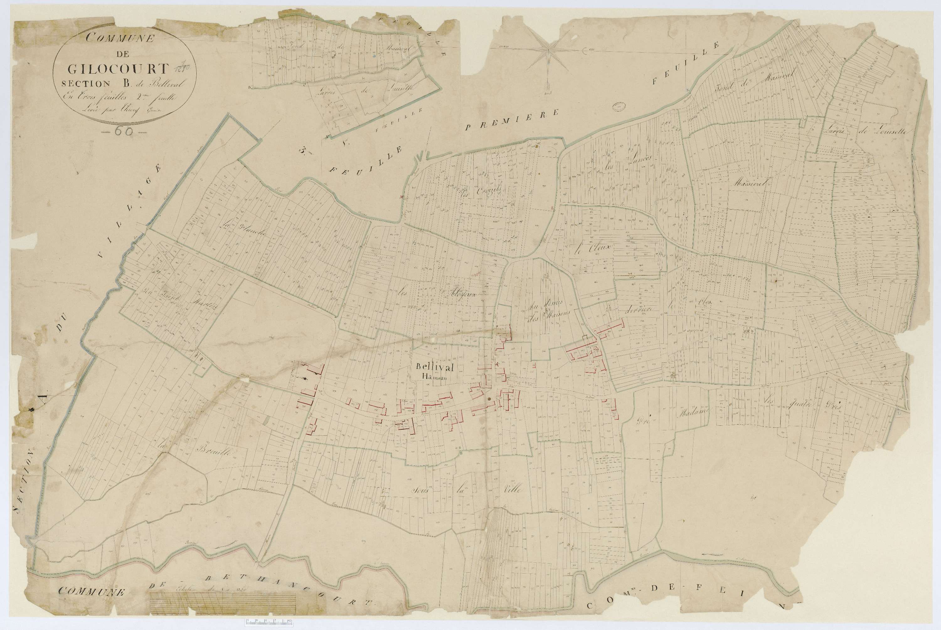 Gilocourt - Cadastre napoléonien, section B2