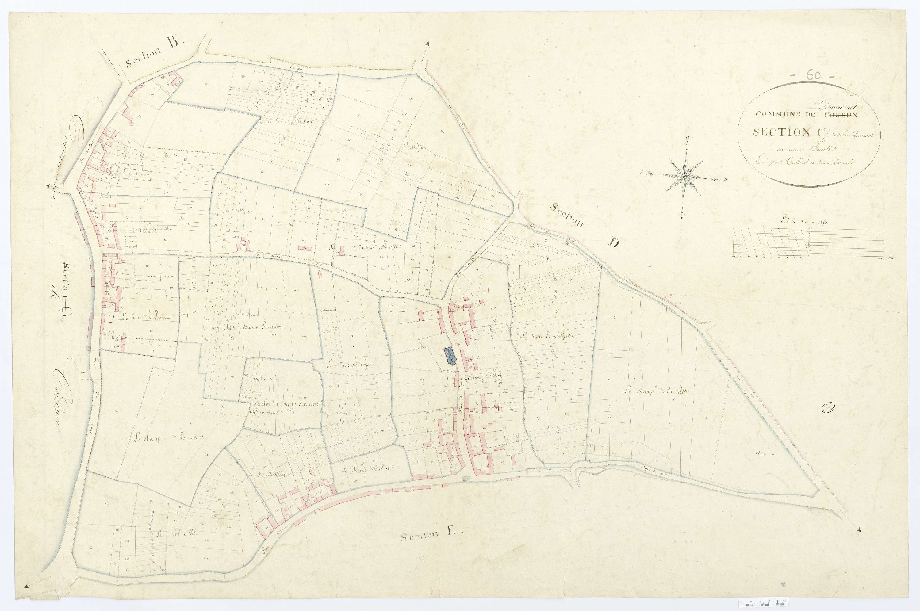 Giraumont - Cadastre napoléonien, section C