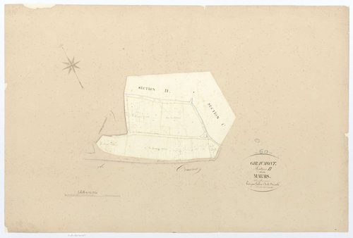 Giraumont - Cadastre napoléonien, section B