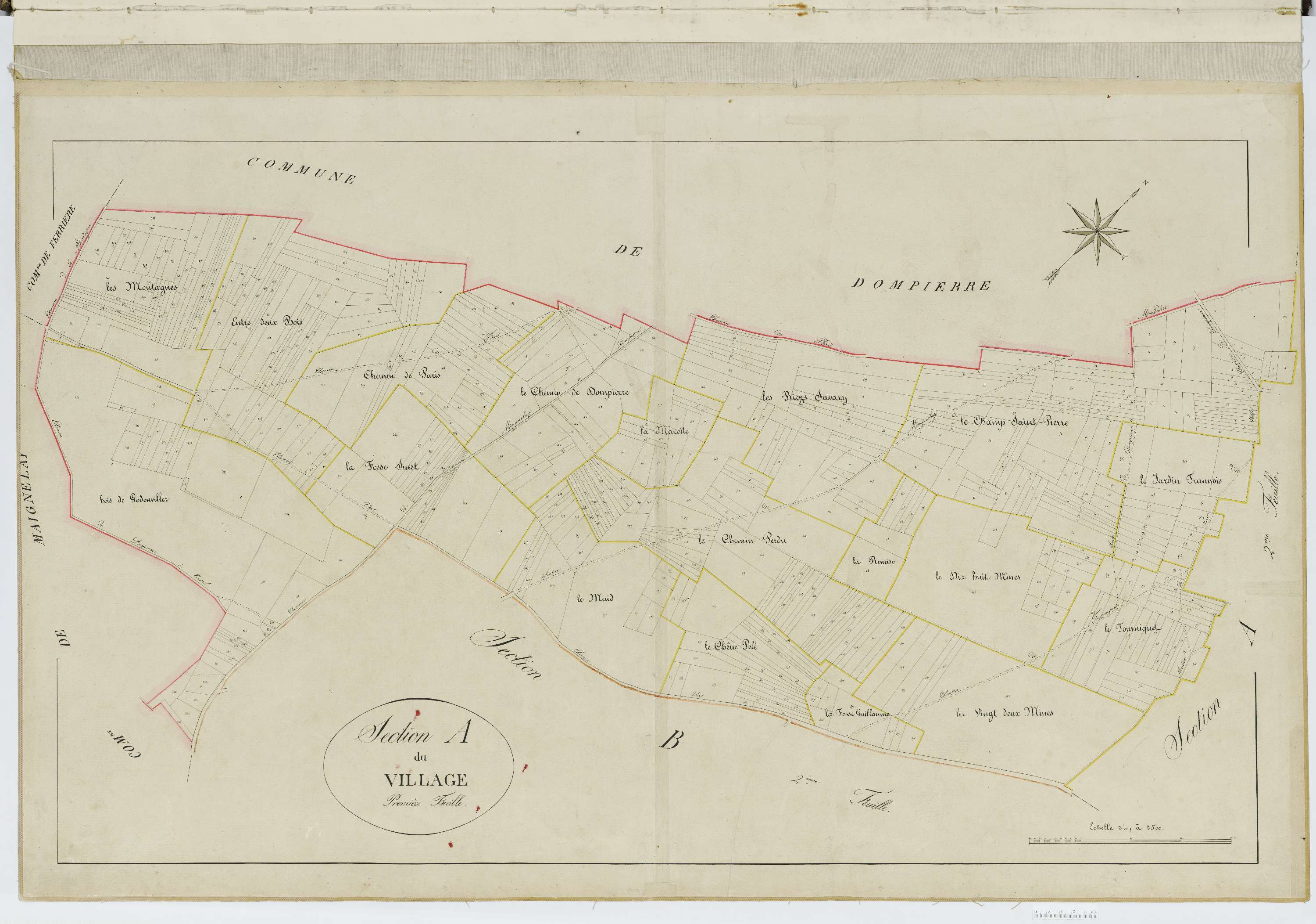 Godenvillers - Cadastre napoléonien, section A1