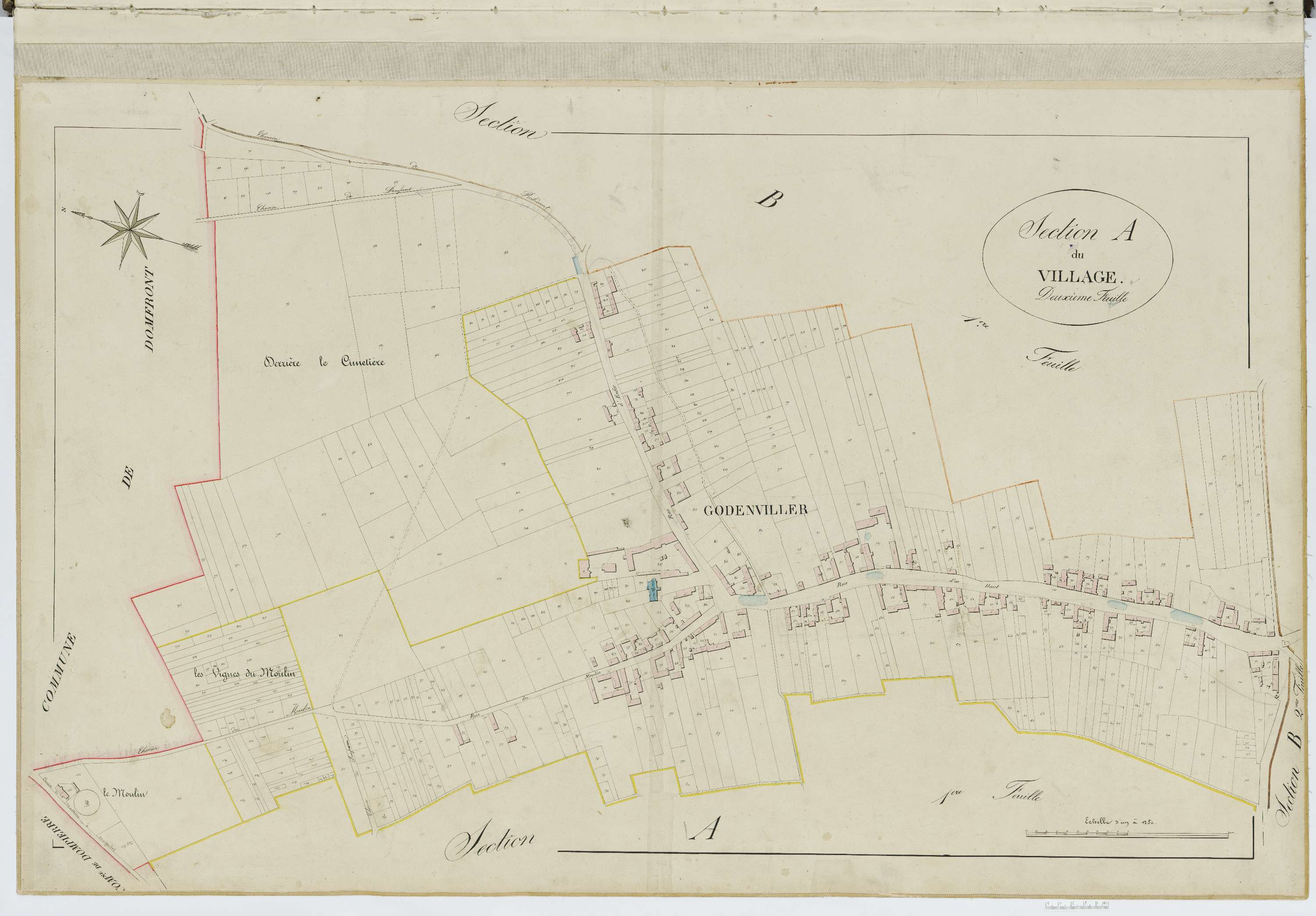 Godenvillers - Cadastre napoléonien, section A2