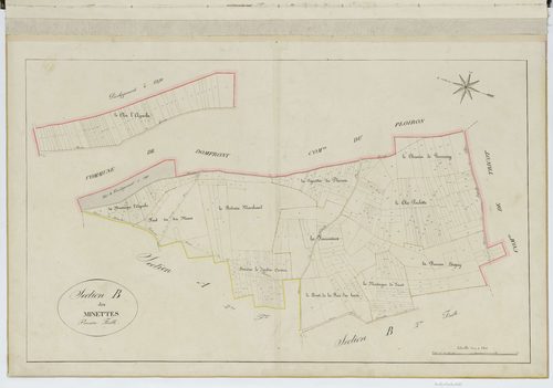 Godenvillers - Cadastre napoléonien, section B1