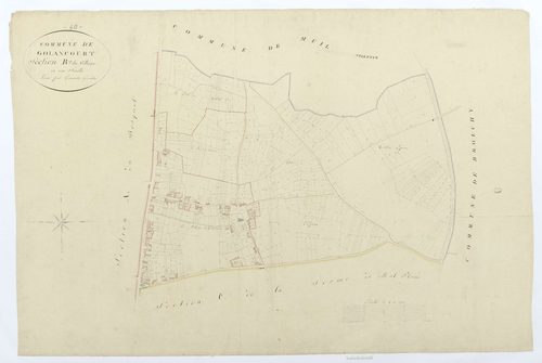 Golancourt - Cadastre napoléonien, section B, feuille unique