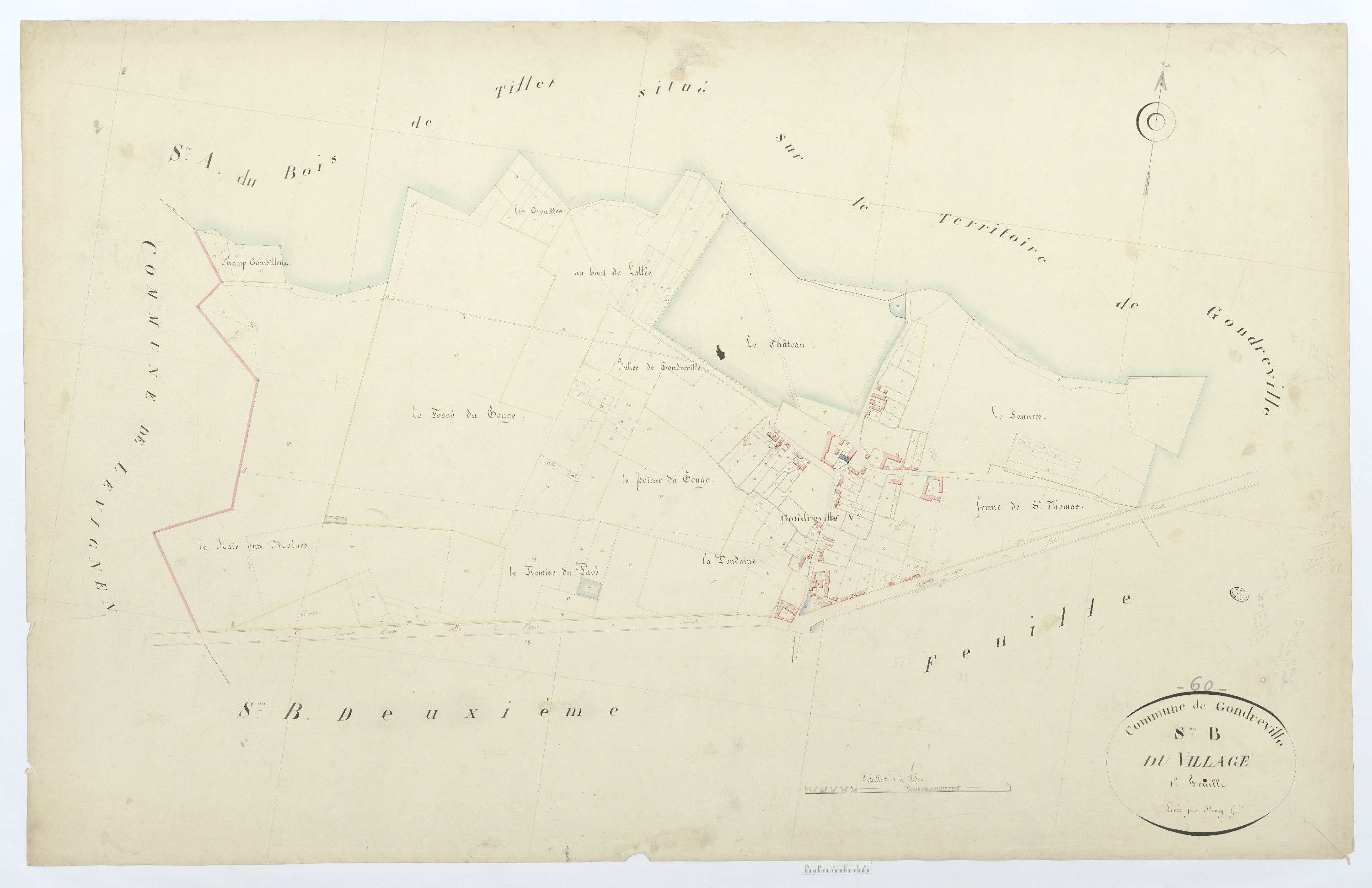 Gondreville - Cadastre napoléonien, section B1