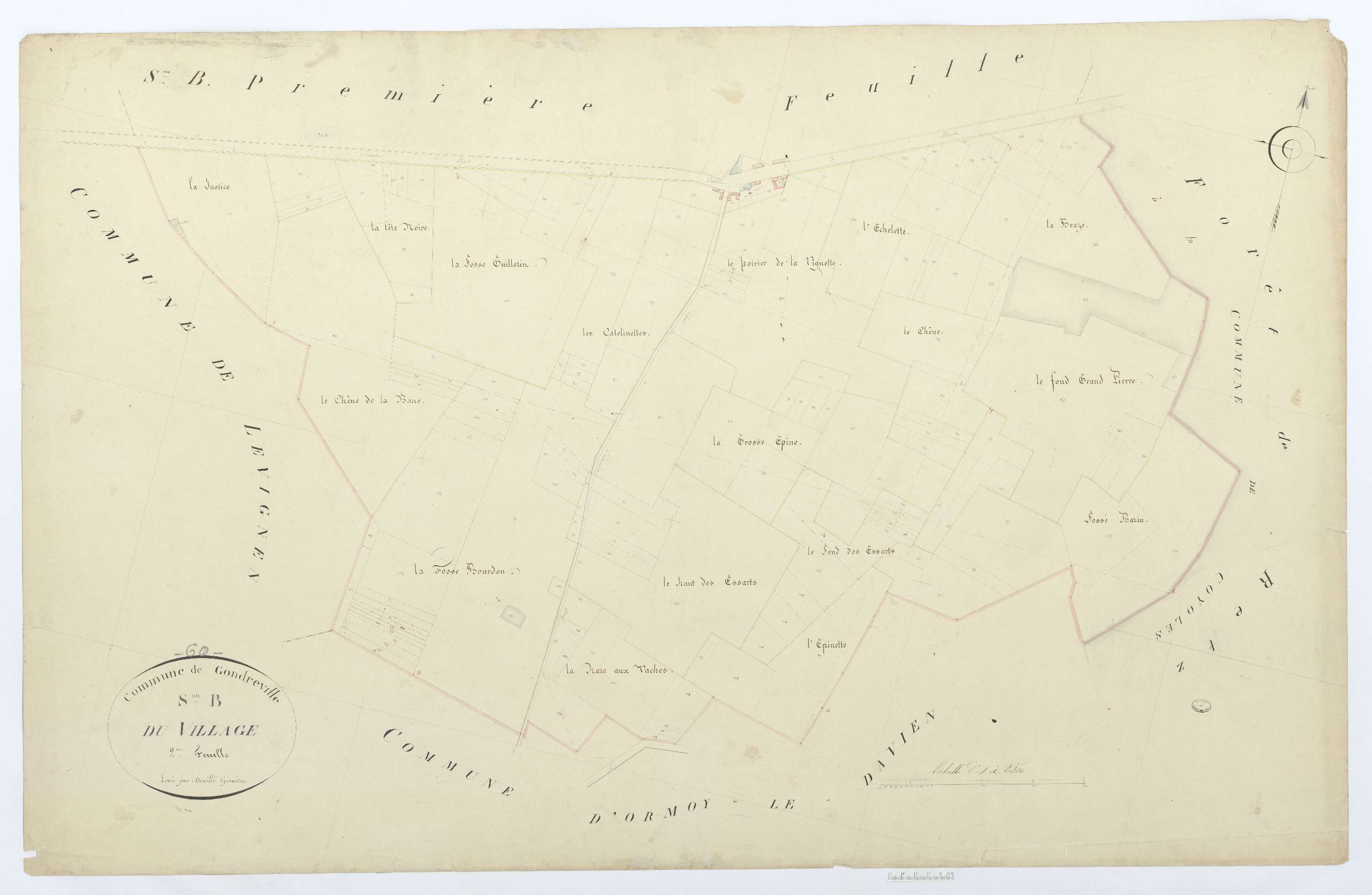 Gondreville - Cadastre napoléonien, section B2