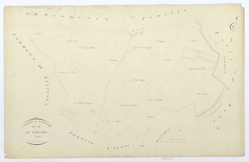 Gondreville - Cadastre napoléonien, section B2