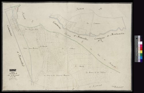 Gournay-sur-Aronde - Cadastre napoléonien, section D2