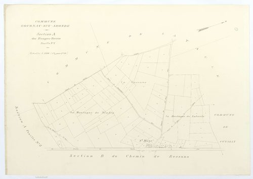 Gournay-sur-Aronde - Cadastre napoléonien (copie), section A1