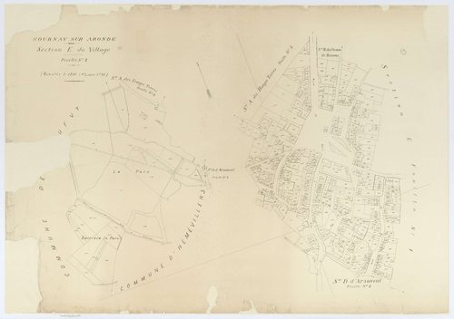 Gournay-sur-Aronde - Cadastre napoléonien (copie), section E2