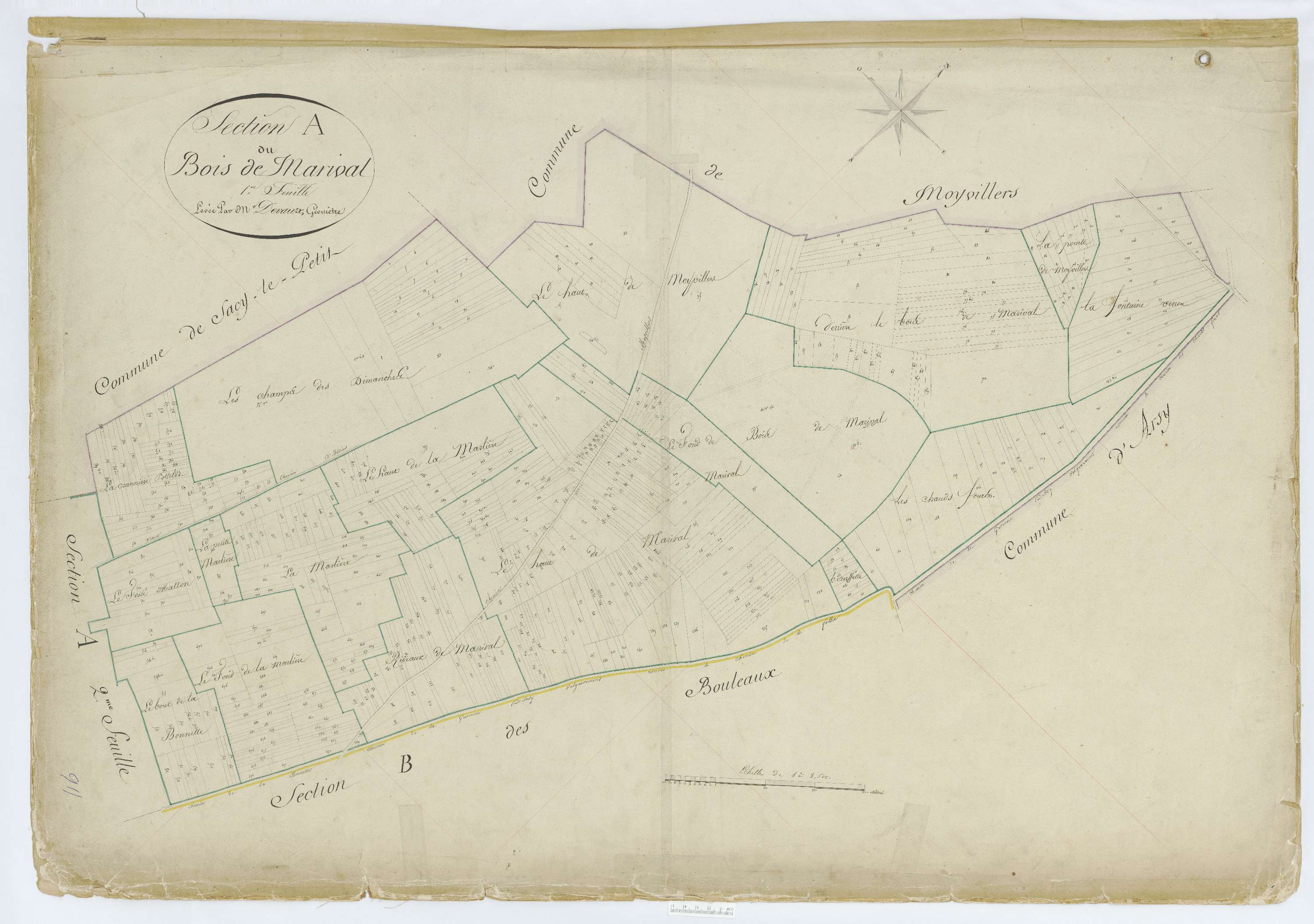 Grandfresnoy - Cadastre napoléonien, section A1