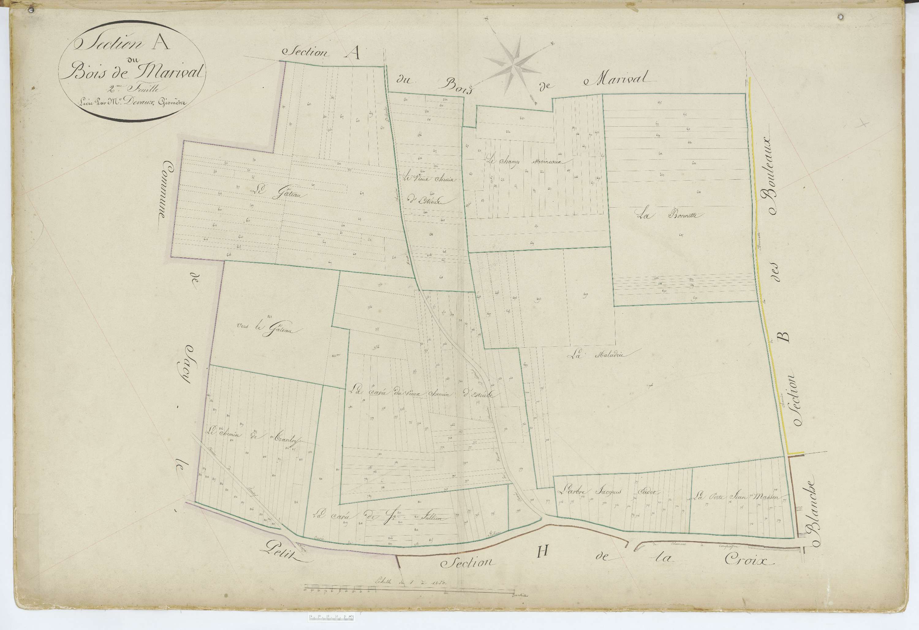 Grandfresnoy - Cadastre napoléonien, section A2