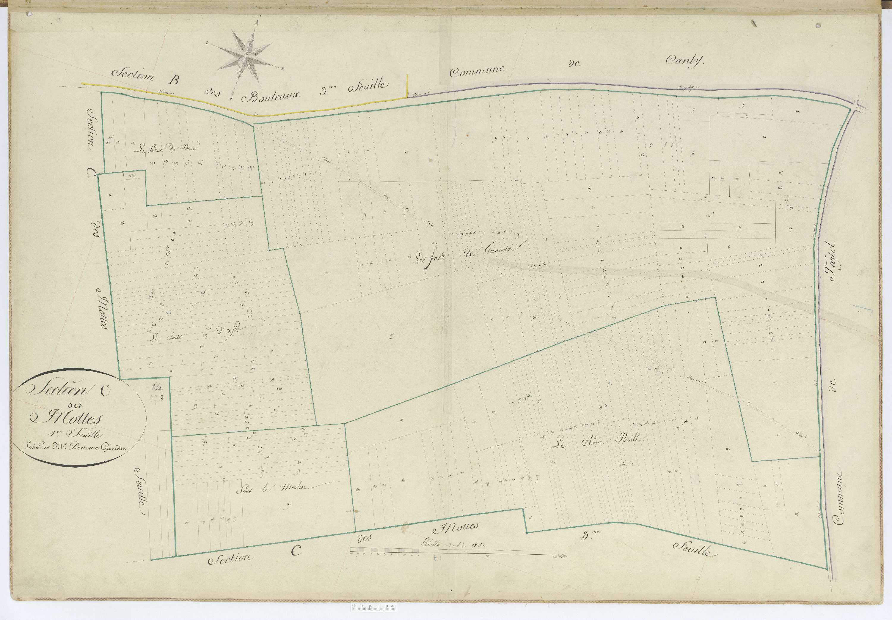 Grandfresnoy - Cadastre napoléonien, section C1