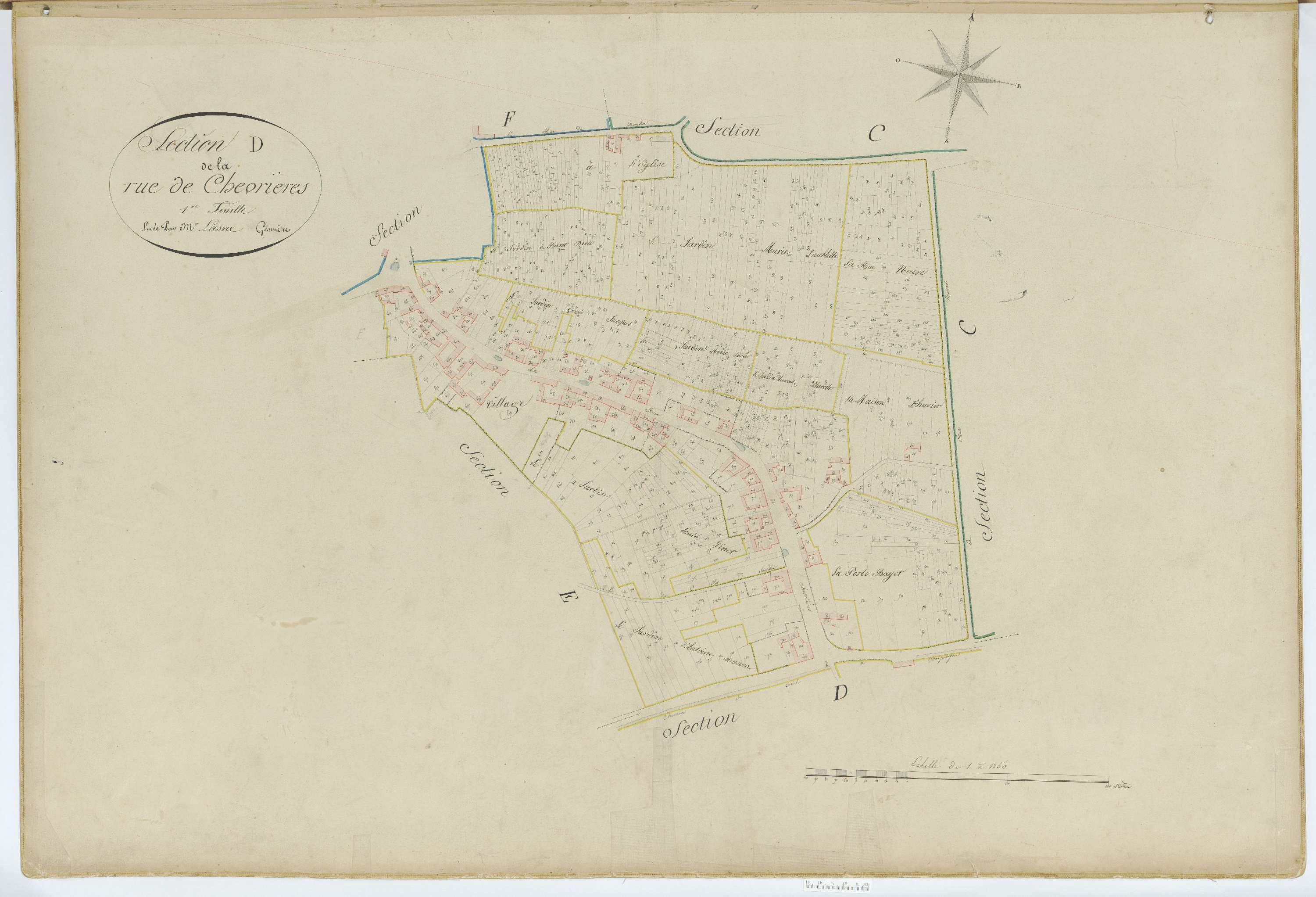 Grandfresnoy - Cadastre napoléonien, section D1
