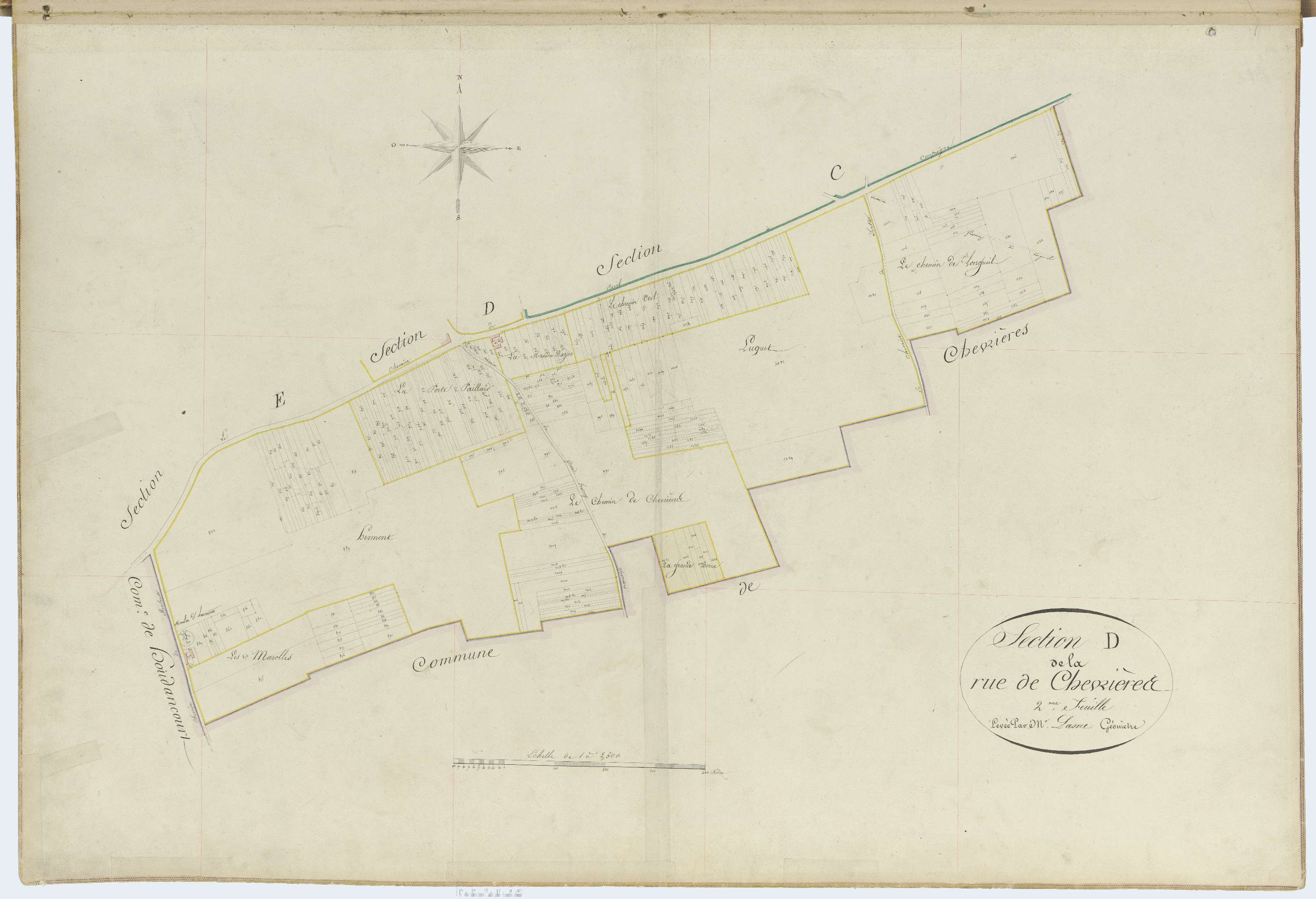 Grandfresnoy - Cadastre napoléonien, section D2