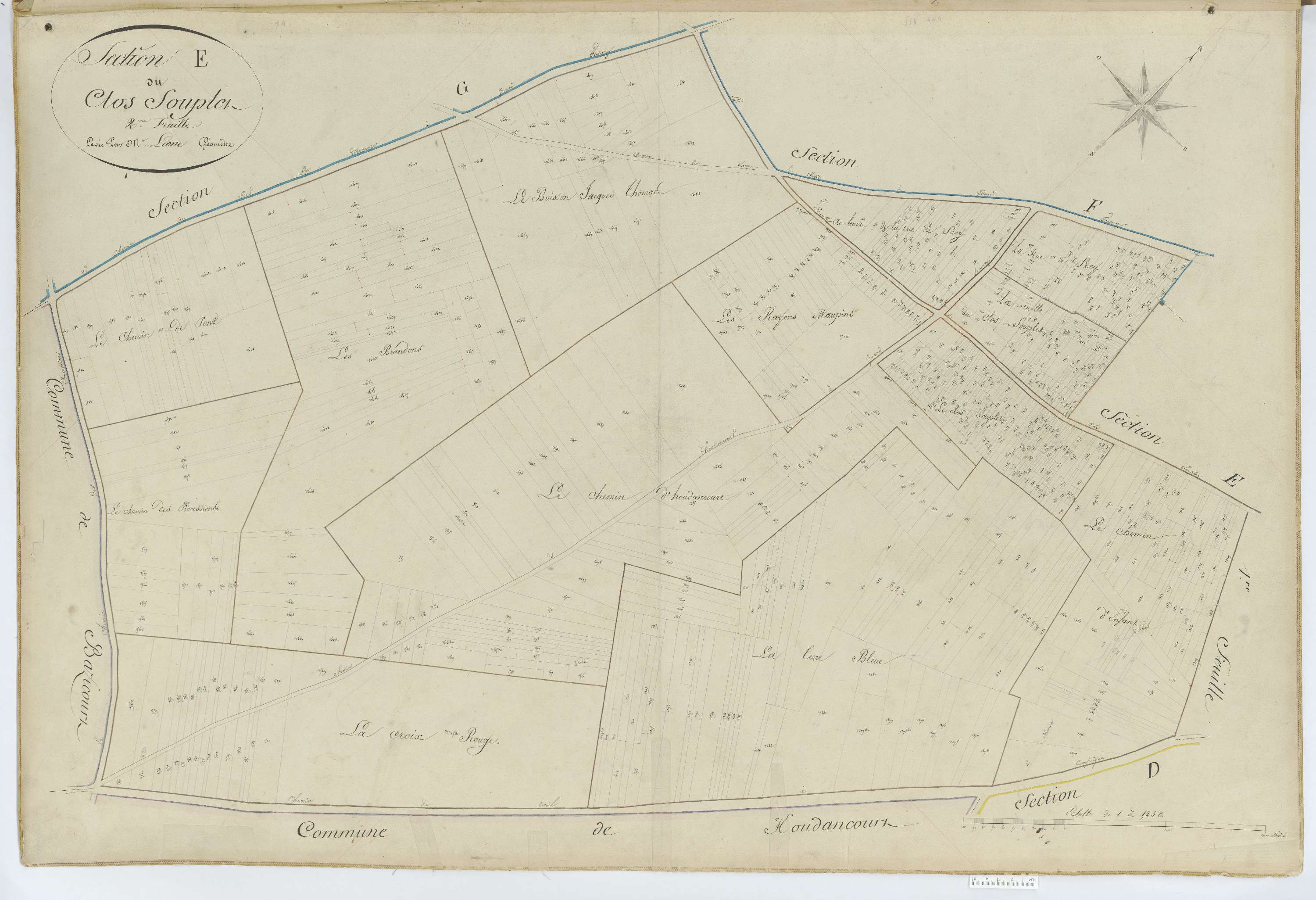 Grandfresnoy - Cadastre napoléonien, section E2