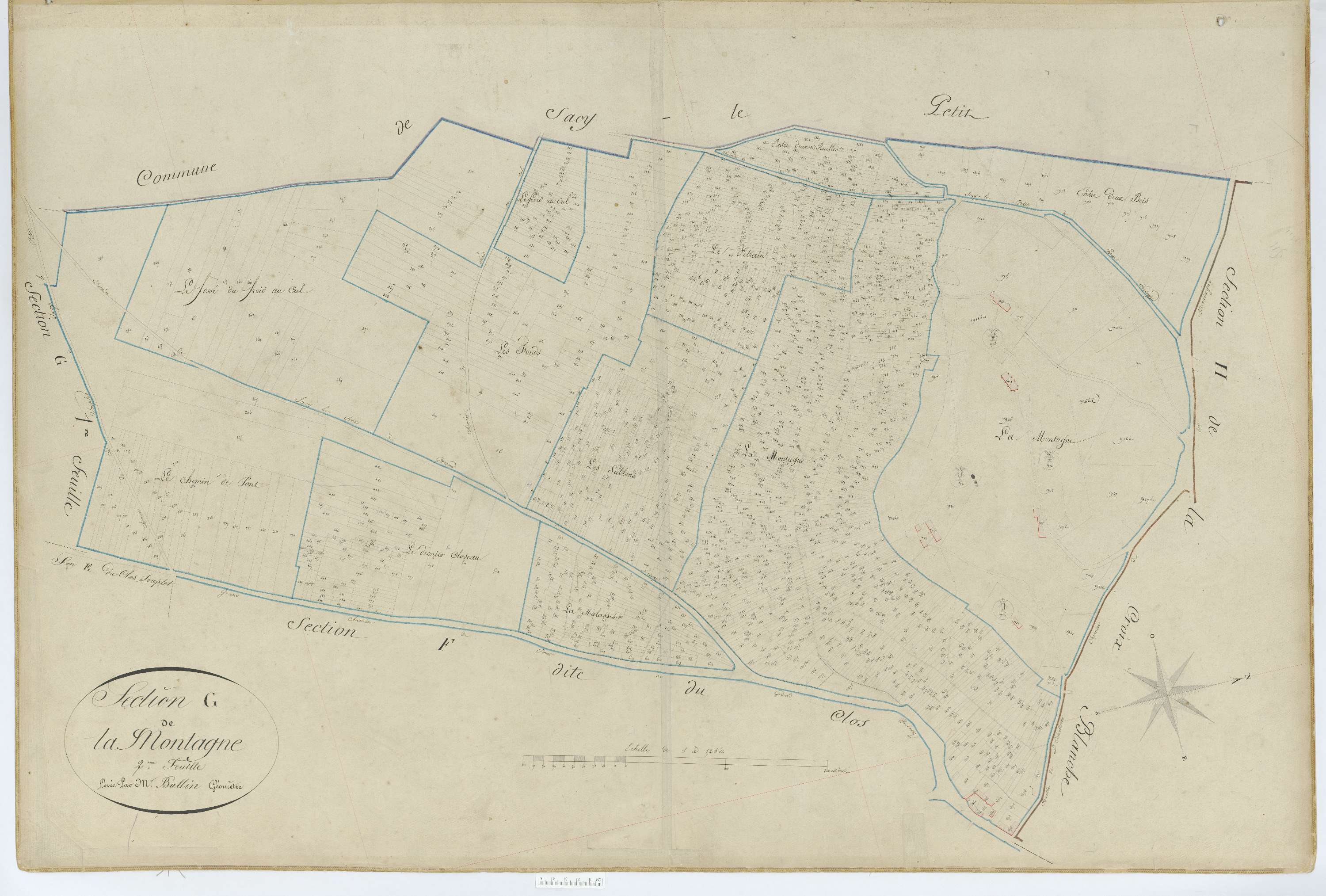 Grandfresnoy - Cadastre napoléonien, section G2