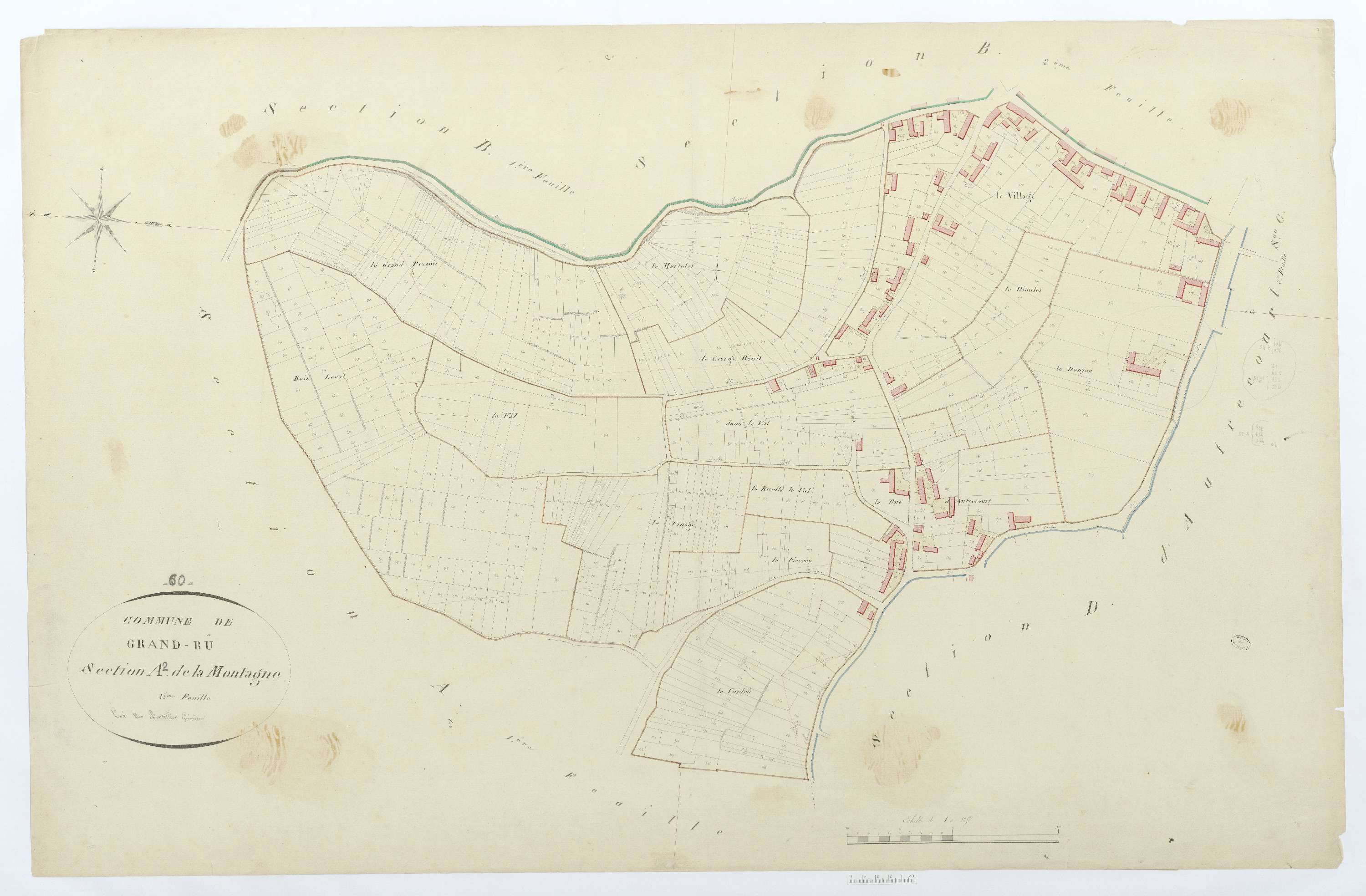 Grandrû - Cadastre napoléonien, section A2