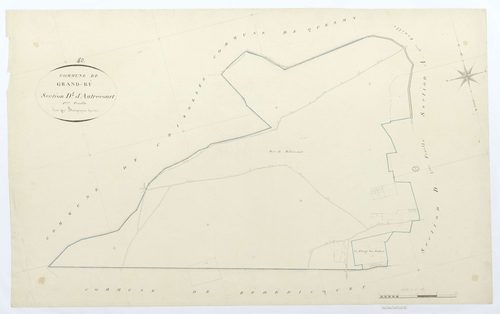 Grandrû - Cadastre napoléonien, section D1