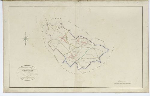 Grémévillers - Cadastre napoléonien, tableau d'assemblage