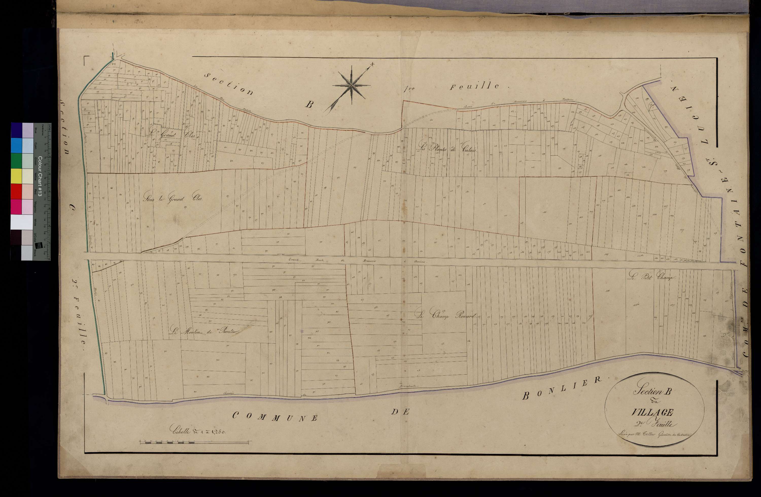 Guignecourt - Cadastre napoléonien, section B2