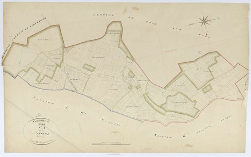 Gury - Cadastre napoléonien, section A, feuille unique