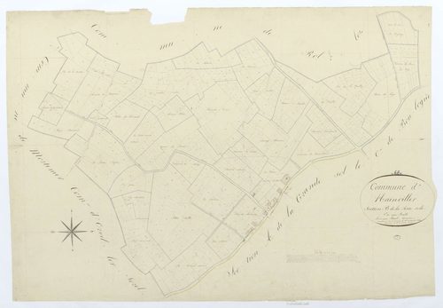 Hainvillers - Cadastre napoléonien, section B, feuille unique