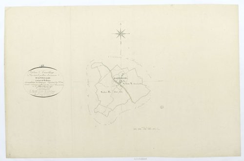 Hainvillers - Cadastre napoléonien, tableau d'assemblage
